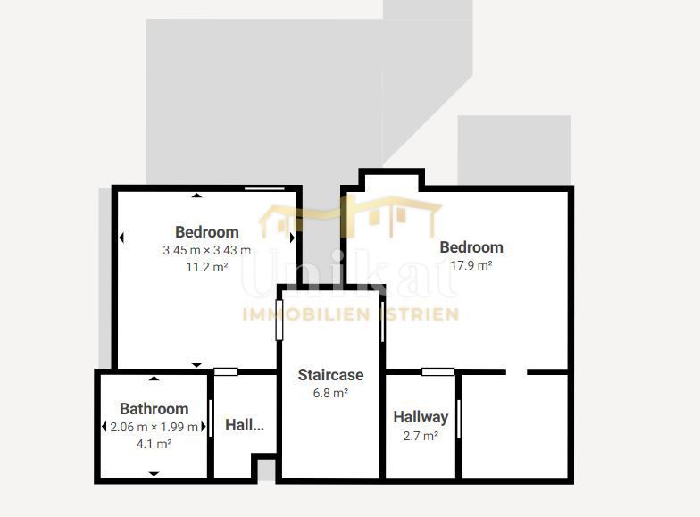 Dvojna hiša z bazenom v istrskem slogu